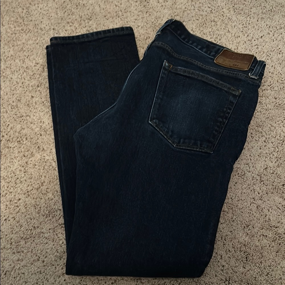 J Crew Dark Blue Jeans Style: 484 Stretch W36 L32 KURABO Premium Japanese Fabric